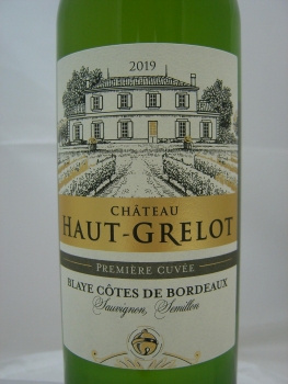 Chateau Haut-Grelot 2021, Premiere Cuvée AOC Blaye Cotes de Bordeaux, Weißwein, trocken, 0,75l